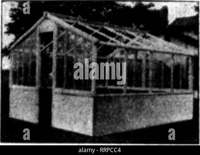 . Florists' review [microform]. Floriculture. beds and Ctrid-frameft. With Sunken Path With Plant Benches These Sunlight Sashes as adjusted on the greenhouses are removable at will. They may be transferred to Cold Frames or Hotbeds and are incomparably superior to all others for such use. They are complete in tbemselves. for they have two layers of glass enclosing an air space that is a belter protection than mats and shutters, and does away with buying and using these extra covers, besides, the plants get all the light all the time.and are stronger and earlier, also far more profitable. The S Stock Photo