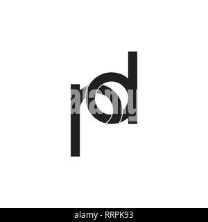 letters rd linked line logo vector Stock Vector Image & Art - Alamy