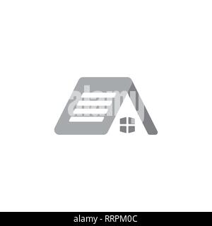 home of paper text office symbol vector Stock Vector