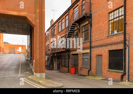 Ipswich, Suffolk, England, UK - May 27, 2017: Old houses near Crown St Stock Photo