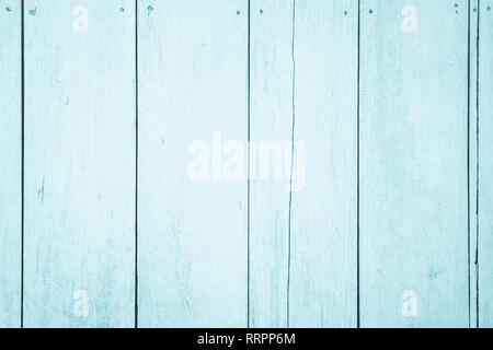 Blue wood background on summer. Sweet color wooden texture wallpaper. plywood or hardwood paint board. Stock Photo
