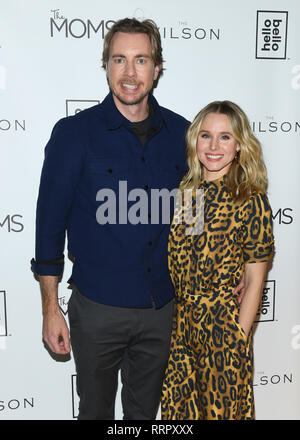 New York, USA. 25th Feb, 2019. Kristen Bell and Dax Shepard celebrate the launch of Hello Bello hosted by The MOMS on February 25, 2019 in New York City. Credit: Erik Pendzich/Alamy Live News Stock Photo