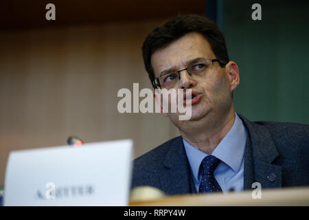Brussels, Belgium. 26th February 2019. Candidate for European Chief ...