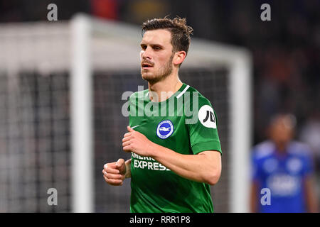 LEICESTER , UK  26TH FEBRUARY Brighton midfielder Pascal Gross during the Premier League match between Leicester City and Brighton and Hove Albion at the King Power Stadium, Leicester on Tuesday 26th February 2019. (Credit: Jon Hobley | MI News & Sport Ltd) Stock Photo
