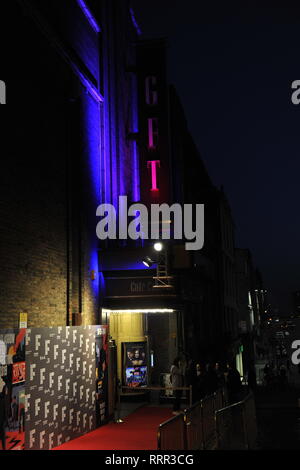 Glasgow, UK. 26th Feb, 2019. Red carpet at the Premier of the film, Prophecy, at the Glasgow Film Theater. Credit: Colin Fisher/Alamy Live News Stock Photo