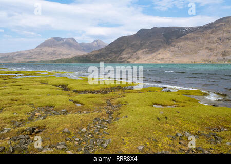 Upper Loch Torridon and Beinn Alligin, North West Highlands of Scotland, UK Stock Photo