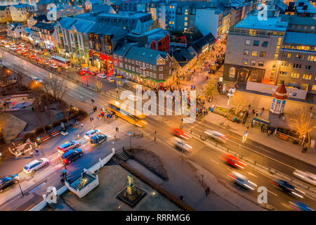 Christmas celebrations, Reykjavik, Iceland Stock Photo