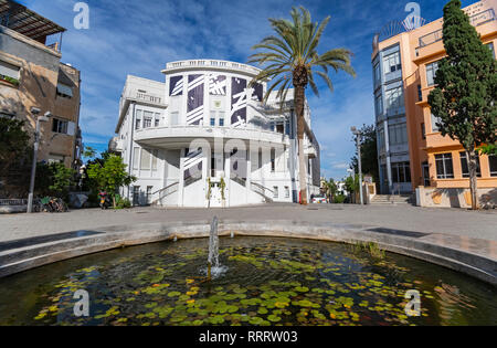 The recently restored Beit Ha’ir museum and cultural centre, Bialik Square, Tel Aviv Stock Photo