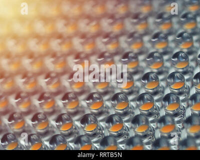 Close up on a grid of an LED array Stock Photo