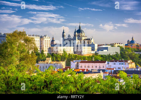 Madrid, Spain at Almudena Cathedral. Stock Photo