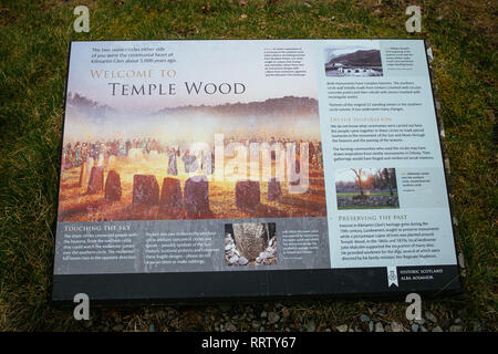 Kilmartin Glen, Temple Wood Stone Circle Stock Photo