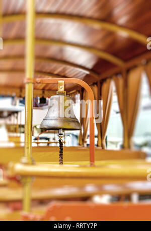 Old tram bell. Stock Photo