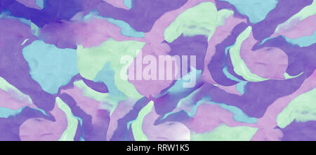 Red background with fingerprints made from plasticine. Stock Photo