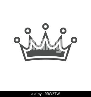 Crown Icon in trendy flat style isolated. Royal symbol for your web ...