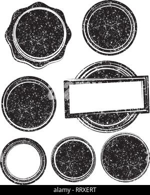 Set of grunge templates for rubber stamps Stock Vector Image & Art - Alamy