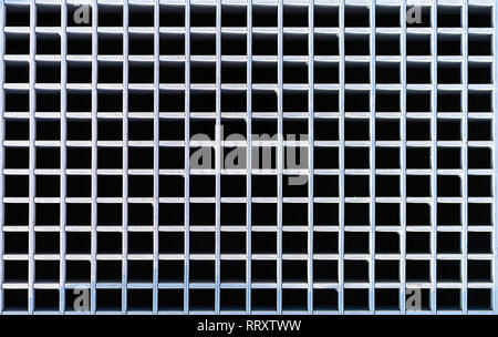 ventilation grille, metal grid, bird perspective Stock Photo
