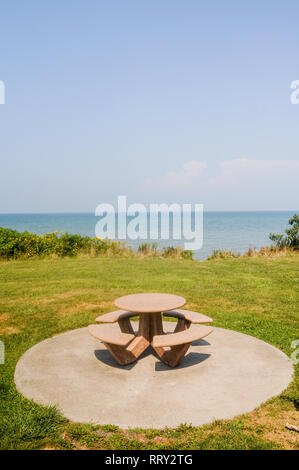 chimney bluffs state park. Stock Photo