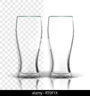 Realistic glass cup transparent glassware Vector Image