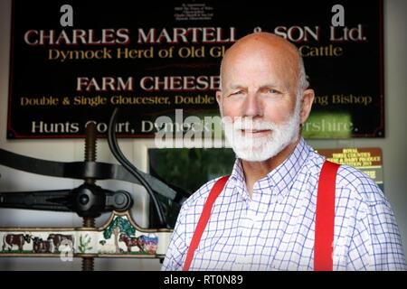 Charles Martell, the High Sheriff of Gloucestershire, a farmer, cheesemaker and distiller. Stock Photo