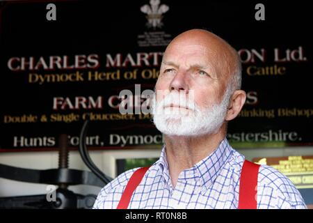 Charles Martell, the High Sheriff of Gloucestershire, a farmer, cheesemaker and distiller. Stock Photo