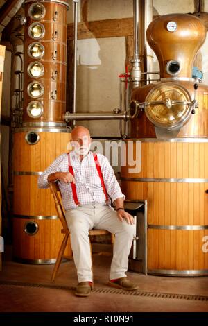 Charles Martell, the High Sheriff of Gloucestershire, a farmer, cheesemaker and distiller. Stock Photo