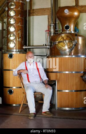 Charles Martell, the High Sheriff of Gloucestershire, a farmer, cheesemaker and distiller. Stock Photo