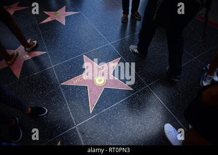 Michael Jackson star in Hollywood Walk of Fame, Los Angeles, California ...