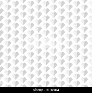 creative white heart shape pattern background design vector Stock Vector