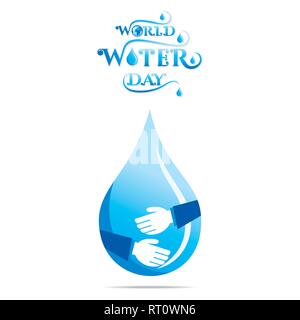 creative world water day poster or banner design Stock Vector Image ...