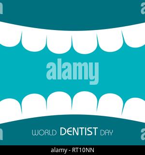 World Dentist Day design, 6 March ,vector illustration Stock Vector