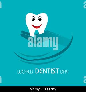 World Dentist Day design, 6 March ,vector illustration Stock Vector
