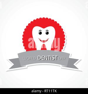 World Dentist Day design, 6 March ,vector illustration Stock Vector