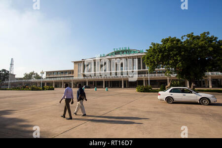 Beijing, China. 14th Feb, 2019. Photo taken on Feb. 14, 2019 shows the Dar Es Salaam station of Tanzania-Zambia Railway in Dar Es Salaam, capital of Tanzania. Credit: Lyu Shuai/Xinhua/Alamy Live News Stock Photo