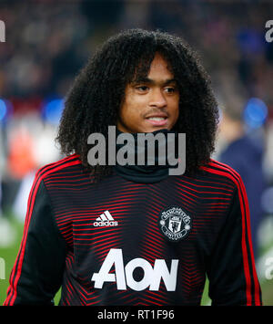 London, UK. 27th Feb, 2019. Manchester United's Tahuth Chong during English Premier League between Crystal Palace and Manchester United at Selhurst Park stadium, London, England on 27 Feb 2019. Credit: Action Foto Sport/Alamy Live News Stock Photo