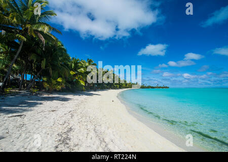 Cook Islands, Rarotonga, Aitutaki lagoon, beach Stock Photo