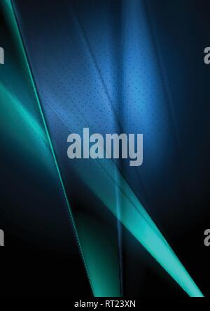 Dark deep blue abstract shiny blurred background. Vector design Stock Vector
