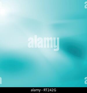 Cyan turquoise abstract soft gradient background. Vector pattern design Stock Vector