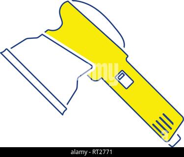 Icon of grinder. Thin line design. Vector illustration. Stock Vector