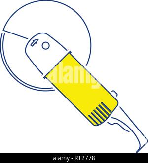 Icon of grinder. Thin line design. Vector illustration. Stock Vector