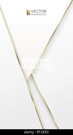 Abstract geometric background. Overlap layers. Stock Vector