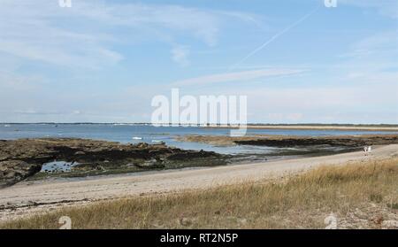 Saint Goustan beach in Le Croisic seaside town in Guerande peninsula, Loire Atlantique, Pays de la Loire region, France Stock Photo
