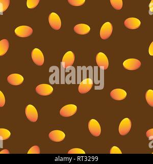 Vector backdrop with small golden elements. Seamkess texture. Stock Vector