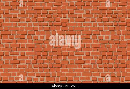 Vector old brick wall background. Seamless pattern Stock Vector