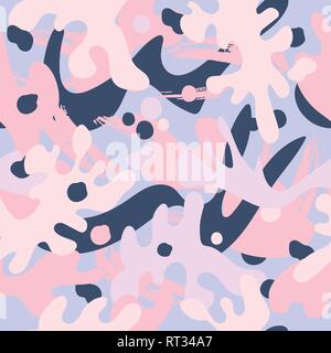 Abstract brushstroke background, colorful patter. Seamless pattern with brush strokes in fresh pastel colors. Stock Vector