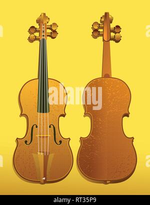 Classical music background with violin and musical notes Stock Vector ...