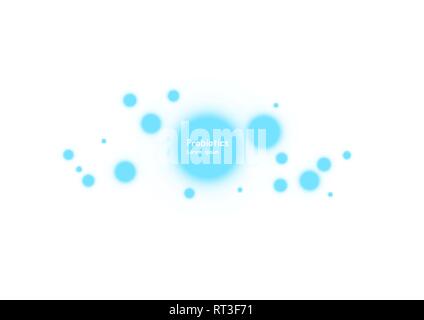 Cell background. Biology, Science background with cells. Biology background. Abstract vector cells illustration. Microscope view Stock Vector