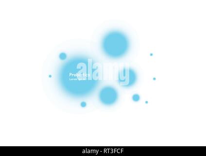 Cell background. Biology, Science background with cells. Biology background. Abstract vector cells illustration. Microscope view Stock Vector