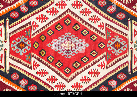 Serbian native carpet as background Stock Photo