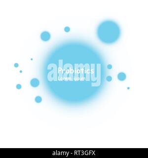 Cell background. Biology, Science background with cells. Biology background. Abstract vector cells illustration. Microscope view Stock Vector