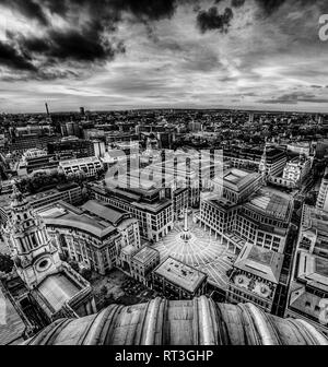 Aerial view of Pater Noster Square, London Stock Photo